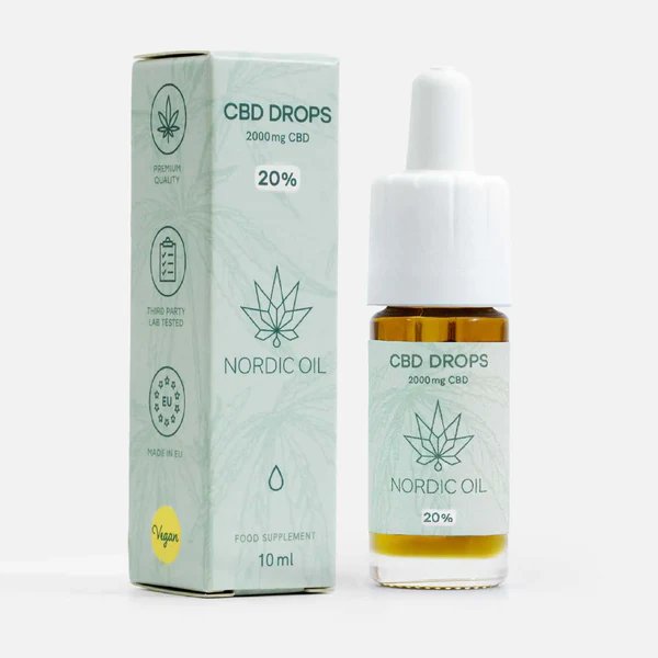 Olio di CBD (20%) di Nordic Oil con confezione