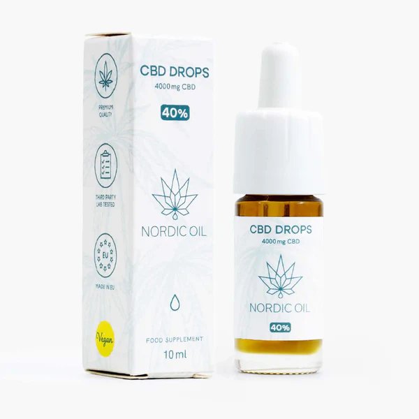 Olio di CBD (40%) di Nordic Oil con confezione