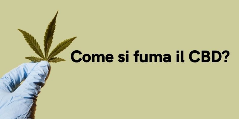 Come si fuma il CBD?